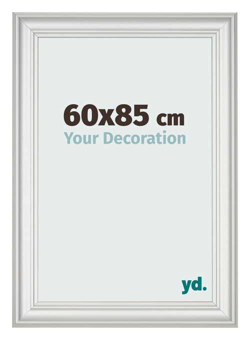 Fotokader 60x85cm Wit Geveegd MDF Lazio Voorzijde Maat | Yourdecoration.be