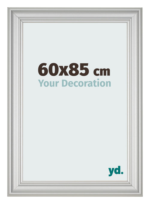 Fotokader 60x85cm Zilver Mat MDF Lazio Voorzijde Maat | Yourdecoration.be