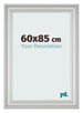 Fotokader 60x85cm Zilver Mat MDF Lazio Voorzijde Maat | Yourdecoration.be