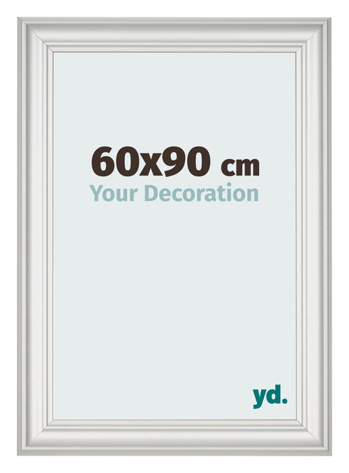 Fotokader 60x90cm Wit Geveegd MDF Lazio Voorzijde Maat | Yourdecoration.be