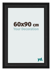 Fotokader 60x90cm Zwart Houtnerf MDF Lazio Voorzijde Maat | Yourdecoration.be