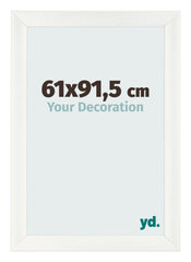 Fotokader 61x91 5cm Wit Geveegd MDF Pisa Voorzijde Maat | Yourdecoration.be