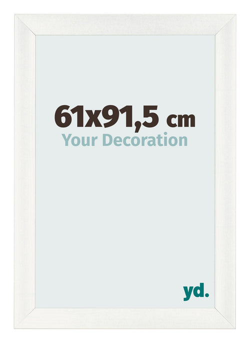 Fotokader 61x91 5cm Wit Geveegd MDF Pisa Voorzijde Maat | Yourdecoration.be