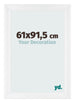 Fotokader 61x91 5cm Wit Hoogglans MDF Pisa Voorzijde Maat | Yourdecoration.be