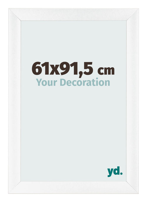 Fotokader 61x91 5cm Wit Mat MDF Pisa Voorzijde Maat | Yourdecoration.be