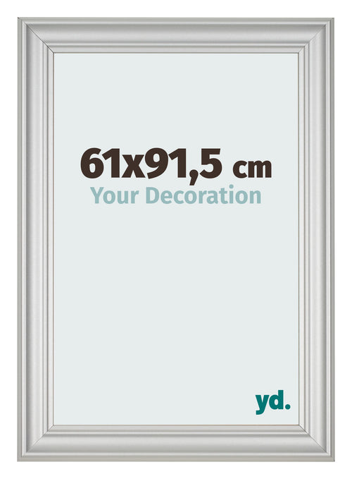 Fotokader 61x91 5cm Zilver Mat MDF Lazio Voorzijde Maat | Yourdecoration.be
