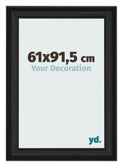 Fotokader 61x91 5cm Zwart Houtnerf MDF Lazio Voorzijde Maat | Yourdecoration.be