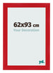 Fotokader 62x93cm Rood MDF Pisa Voorzijde Maat | Yourdecoration.be