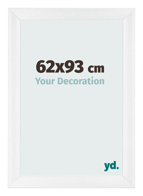 Fotokader 62x93cm Wit Hoogglans MDF Pisa Voorzijde Maat | Yourdecoration.be