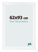 Fotokader 62x93cm Wit Mat MDF Pisa Voorzijde Maat | Yourdecoration.be