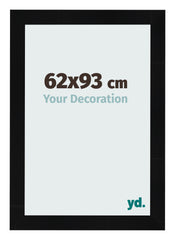 Fotokader 62x93cm Zwart Hoogglans MDF Pisa Voorzijde Maat | Yourdecoration.be