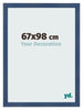 Fotokader 67x98cm Donkerblauw Geveegd MDF Pisa Voorzijde Maat | Yourdecoration.be