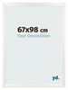 Fotokader 67x98cm Wit Geveegd MDF Pisa Voorzijde Maat | Yourdecoration.be