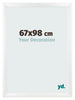 Fotokader 67x98cm Wit Mat MDF Pisa Voorzijde Maat | Yourdecoration.be