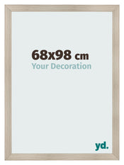 Fotokader 68x98cm Eiken Licht MDF Pisa Voorzijde Maat | Yourdecoration.be