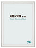 Fotokader 68x98cm Wit Geveegd MDF Lazio Voorzijde Maat | Yourdecoration.be