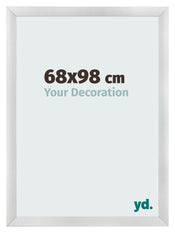 Fotokader 68x98cm Zilver Mat MDF Pisa Voorzijde Maat | Yourdecoration.be