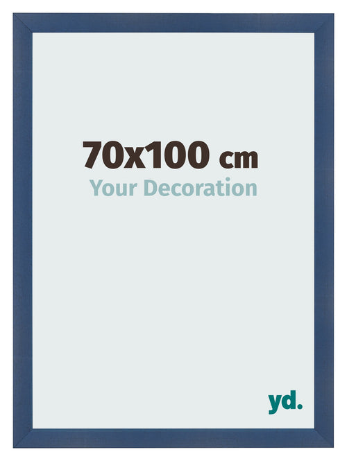 Fotokader 70x100cm Donkerblauw Geveegd MDF Pisa Voorzijde Maat | Yourdecoration.be
