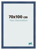 Fotokader 70x100cm Donkerblauw Geveegd MDF Pisa Voorzijde Maat | Yourdecoration.be