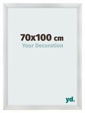 Fotokader 70x100cm Zilver Mat MDF Pisa Voorzijde Maat | Yourdecoration.be