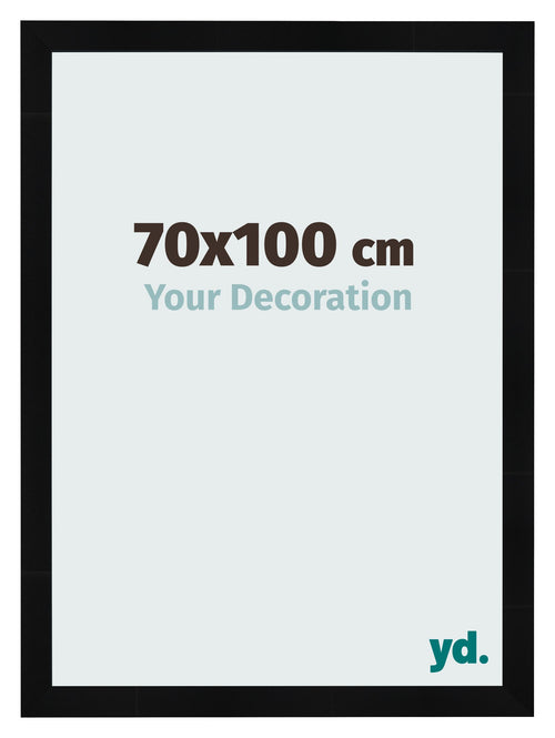 Fotokader 70x100cm Zwart Hoogglans MDF Pisa Voorzijde Maat | Yourdecoration.be