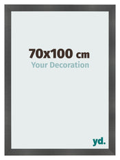 Fotokader 70x100cm Zwart Mat MDF Pisa Voorzijde Maat | Yourdecoration.be