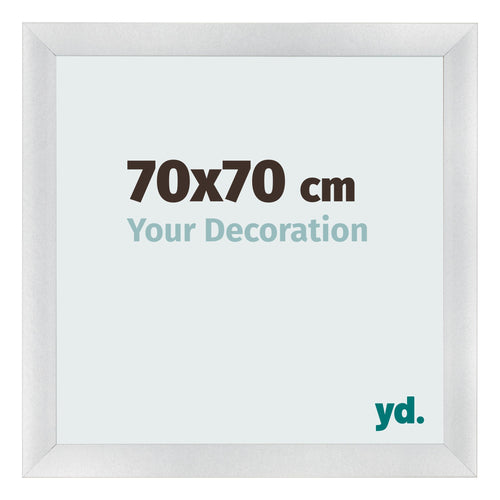 Fotokader 70x70cm Zilver Mat MDF Pisa Voorzijde Maat | Yourdecoration.be