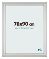Fotokader 70x90cm Zilver Mat MDF Lazio Voorzijde Maat | Yourdecoration.be
