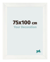 Fotokader 75x100cm Wit Geveegd MDF Pisa Voorzijde Maat | Yourdecoration.be