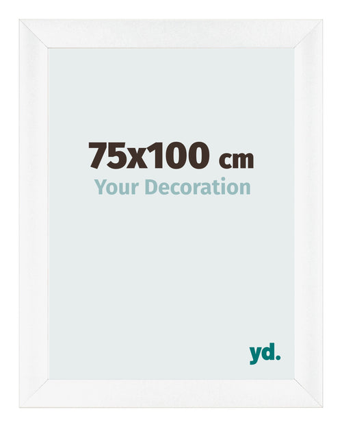 Fotokader 75x100cm Wit Mat MDF Pisa Voorzijde Maat | Yourdecoration.be