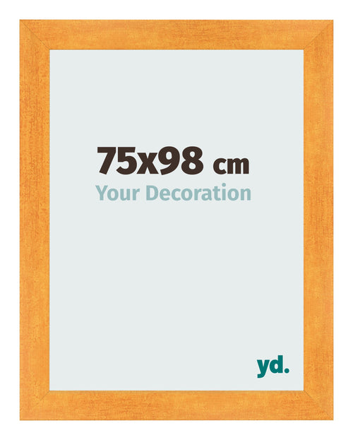 Fotokader 75x98cm Oranje MDF Pisa Voorzijde Maat | Yourdecoration.be
