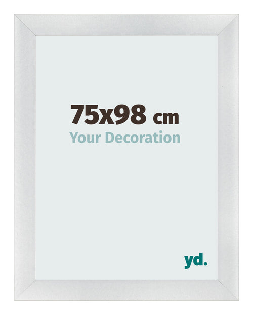 Fotokader 75x98cm Zilver Mat MDF Pisa Voorzijde Maat | Yourdecoration.be
