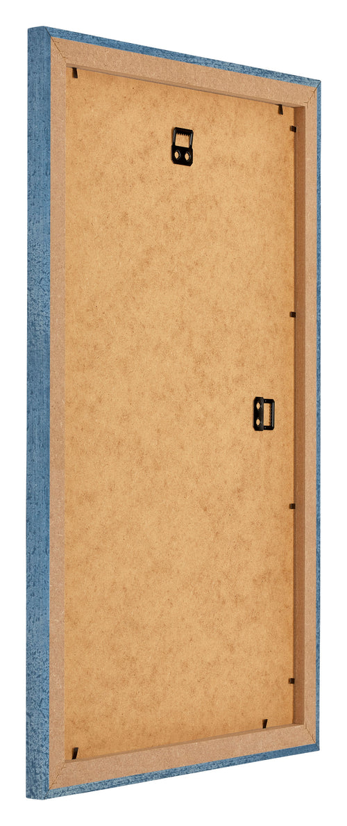 Mura MDF Fotokader 30x50cm Helder Blauw Geveegd Achterzijde Schuin | Yourdecoration.be