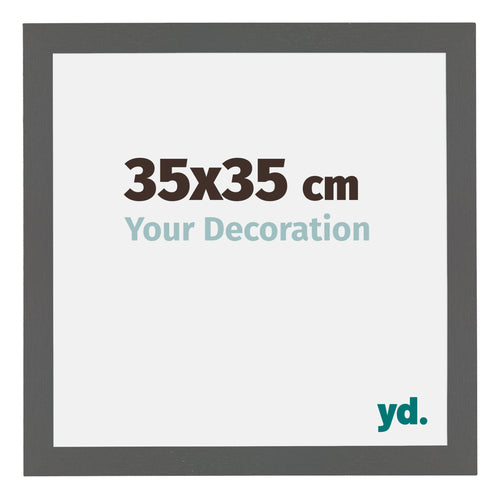 Mura MDF Fotokader 35x35cm Antraciet Maat | Yourdecoration.be