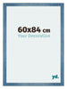 Mura MDF Fotokader 60x84cm Helder Blauw Geveegd Voorzijde Maat | Yourdecoration.be