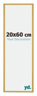 New York Aluminium Fotokader 20x60cm Goud Glanzend Voorzijde Maat | Yourdecoration.be