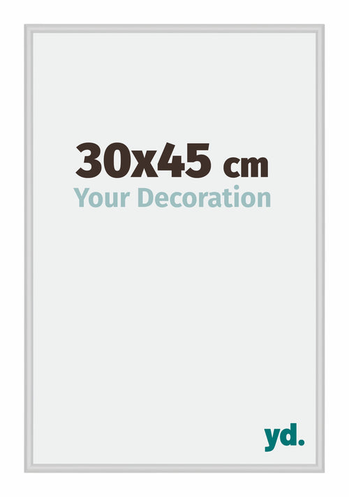 New York Aluminium Fotokader 30x45cm Zilver Mat Voorzijde Maat | Yourdecoration.be