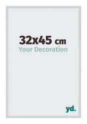 New York Aluminium Fotokader 32x45cm Zilver Mat Voorzijde Maat | Yourdecoration.be