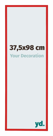 New York Aluminium Fotokader 37 5x98cm Ferrari Rood Voorzijde Maat | Yourdecoration.be