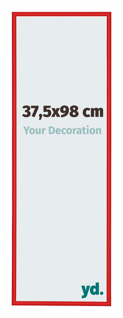 New York Aluminium Fotokader 37 5x98cm Ferrari Rood Voorzijde Maat | Yourdecoration.be