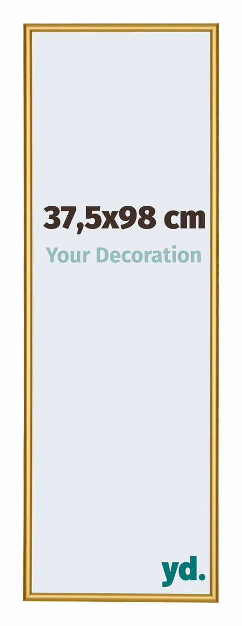 New York Aluminium Fotokader 37 5x98cm Goud Glanzend Voorzijde Maat | Yourdecoration.be