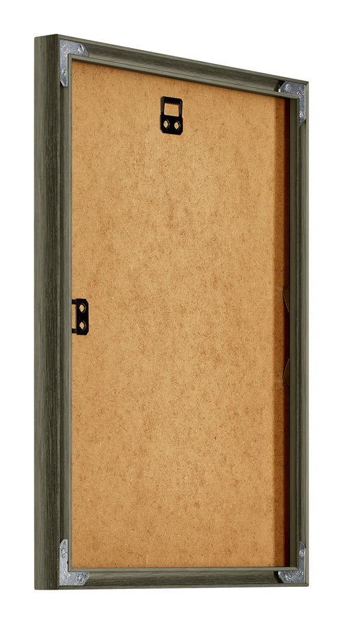 New York Aluminium Fotokader 45x60cm Mercury Structuur Achterzijde Schuin | Yourdecoration.be