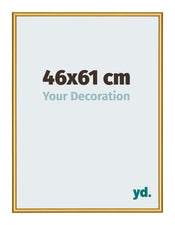 New York Aluminium Fotokader 46x61cm Goud Glanzend Voorzijde Maat | Yourdecoration.be