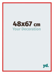 New York Aluminium Fotokader 48x67cm Ferrari Rood Voorzijde Maat | Yourdecoration.be