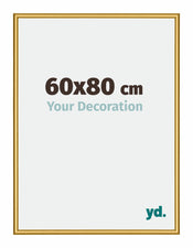 New York Aluminium Fotokader 60x80cm Goud Glanzend Voorzijde Maat | Yourdecoration.be