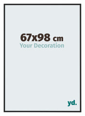 New York Aluminium Fotokader 67x98cm Zwart Mat Voorzijde Maat | Yourdecoration.be