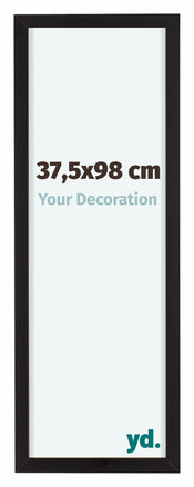 Virginia Aluminium Fotokader 37 5x98cm Zwart Voorzijde Maat | Yourdecoration.be