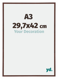 Annecy Kunststof Fotokader 29 7x42cm A3 Bruin Voorzijde Maat | Yourdecoration.be
