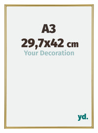 Annecy Kunststof Fotokader 29 7x42cm A3 Goud Voorzijde Maat | Yourdecoration.be