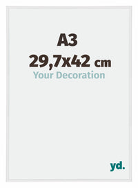 Annecy Kunststof Fotokader 29 7x42cm A3 Wit Hoogglans Voorzijde Maat | Yourdecoration.be